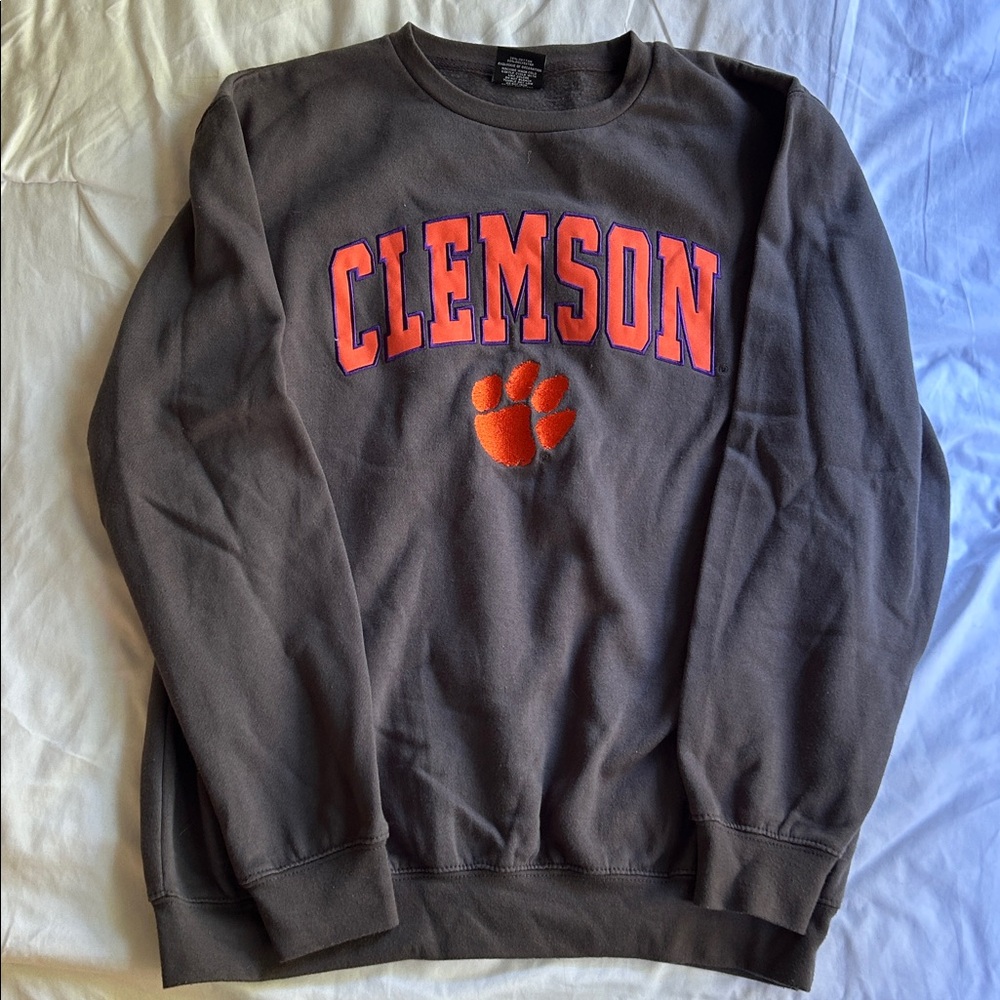 Clemson Tigers Crew Neck Sweatshirt - Picture 1 of 4
